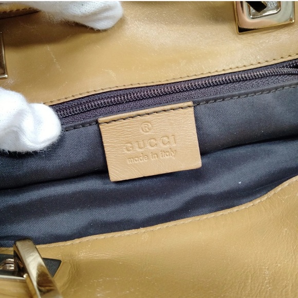 Authentic Gucci  Monogram Tote Bag-Preowned - Picture 7 of 9